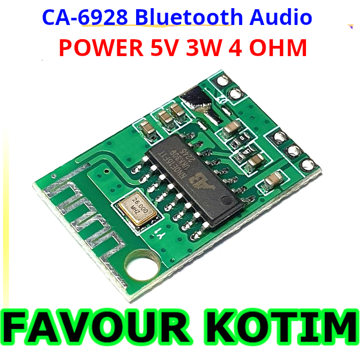 PCB CA-6928 BLUETOOTH AUDIO RECEIVER AMPLIFIER 5.0 MODUL CA6928 GREEN PCB FVKOTIM