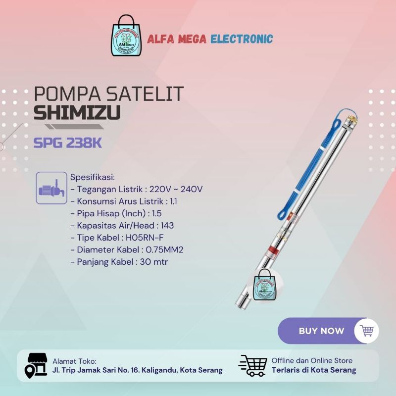 Pompa Air Satelit Shimizu SPG 238K