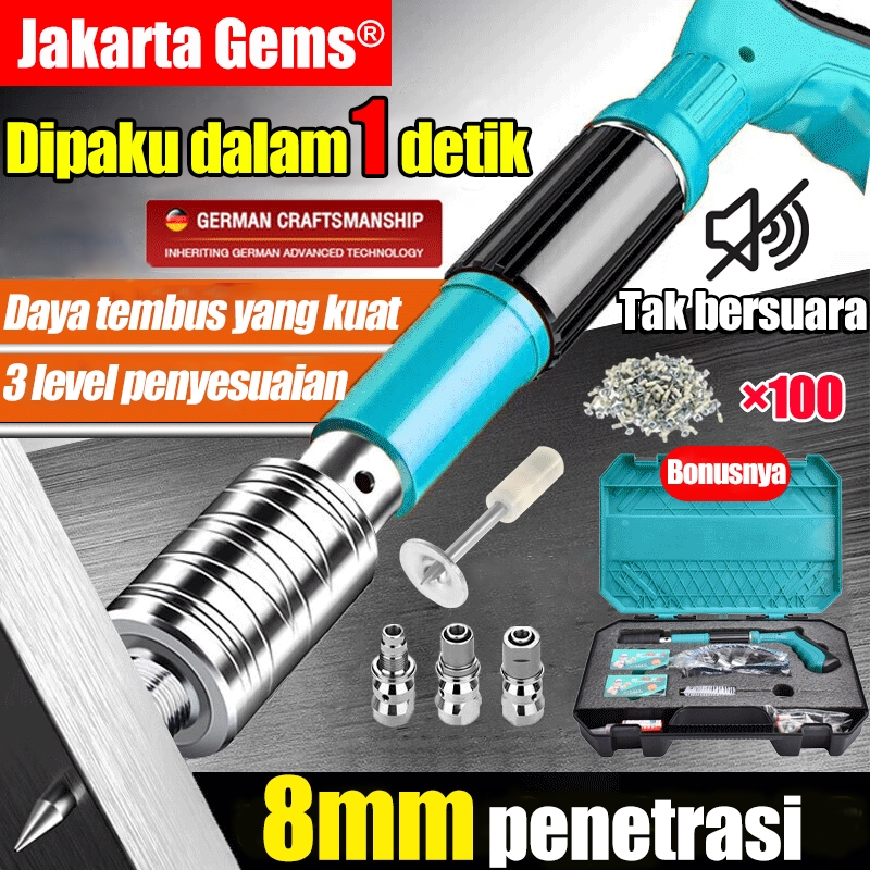 ⚡Mini T500⚡Paku Nail Gun pistol paku paku beton paku tembak Beton Besi Alat Paku Tembak Beton Paku T