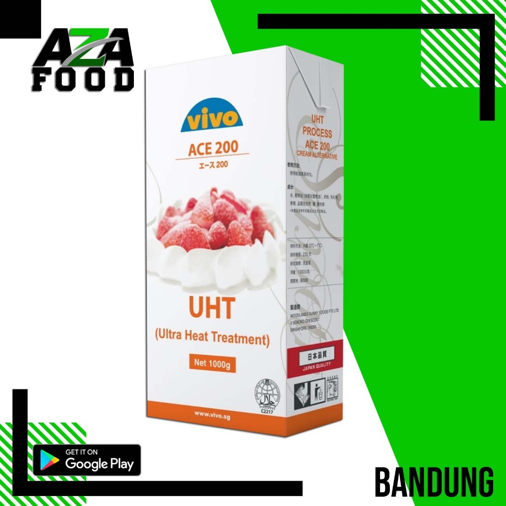

Vivo Whipping & Cooking Cream Topping Ace 200 1000 gr