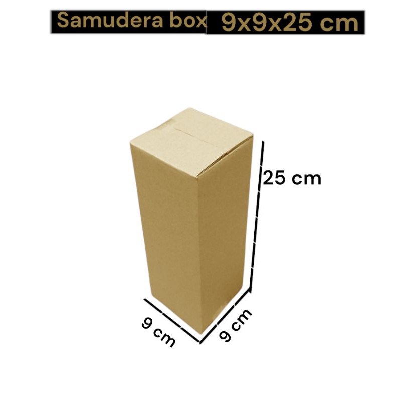 

kardus karton box uk.9x9x25 cm ST sheet singgle wall polos