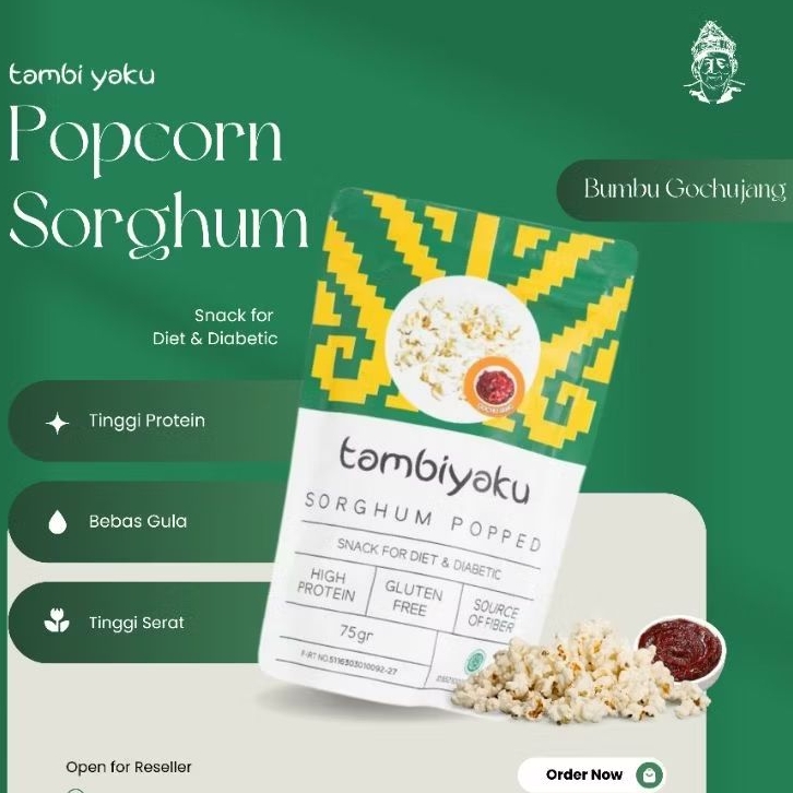 

Popped Sorghum Gochujang - Tambiyaku Snack Diet, Tinggi Protein