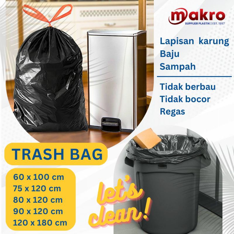 plastik sampah & plastik dalaman karung. ukuran besar