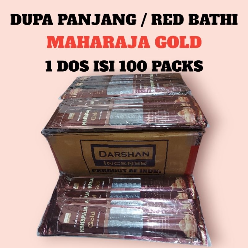 Dupa Hio Wangi India Darshan Life Maharaja Gold RED BATHI 1 DOS BESAR