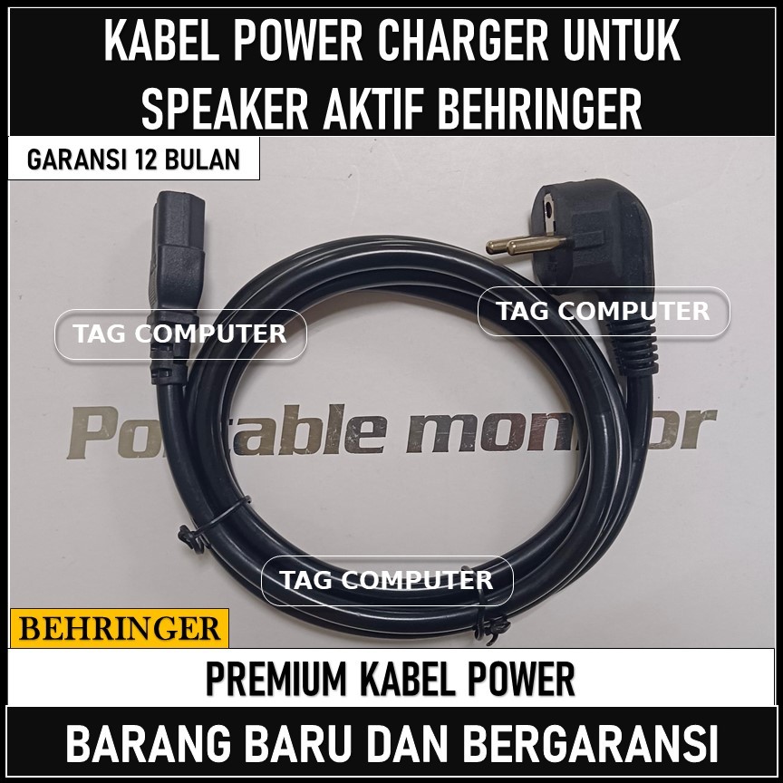 KABEL POWER CHARGER UNTUK SPEAKER AKTIF BEHRINGER