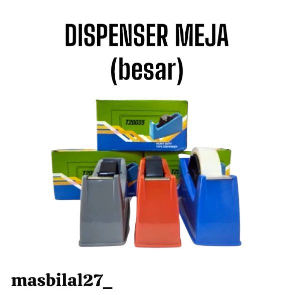 

DISPENSER SELOTIP | DISPENSER TAPE MEJA UKURAN BESAR
