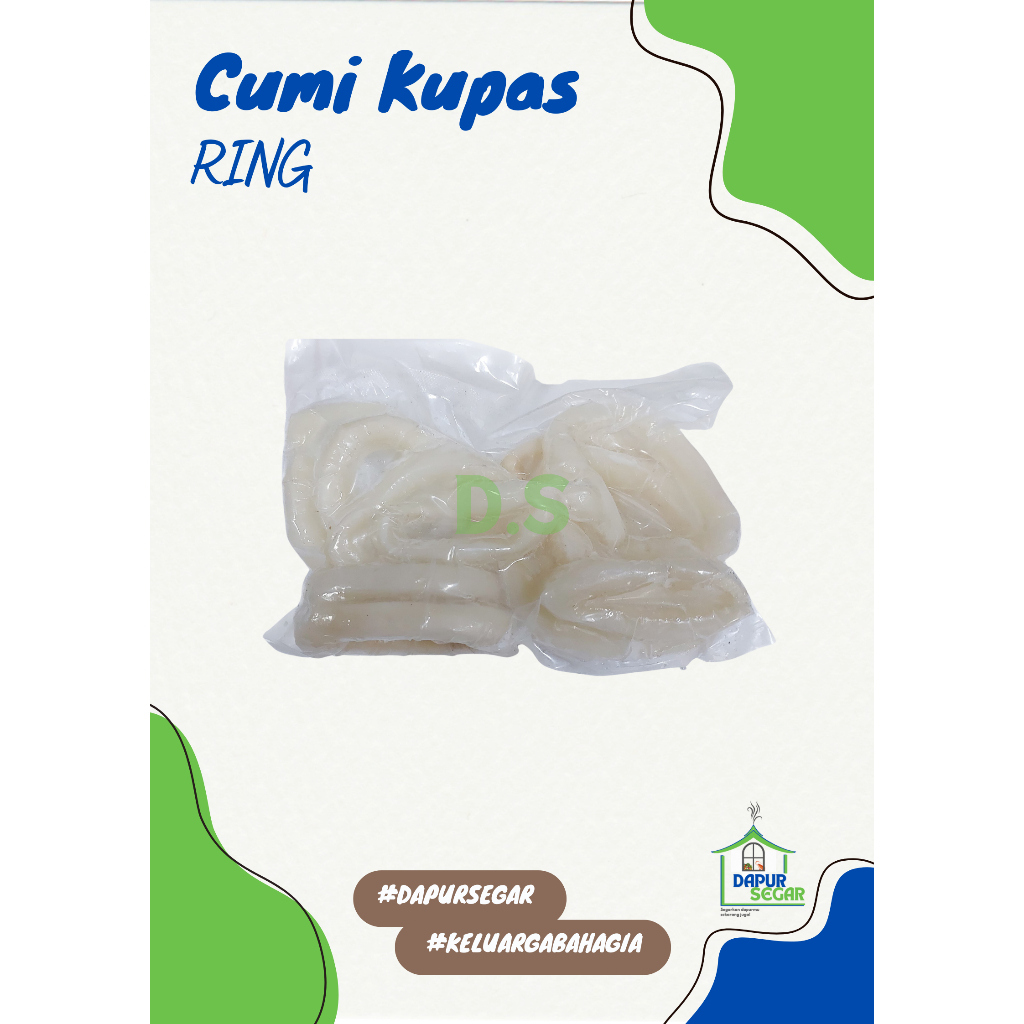 

Cumi squid kupas ring frozen no pengawet