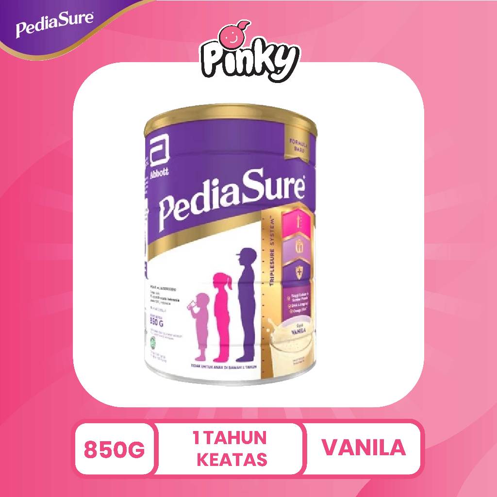 

PediaSure Vanila 850 g (1-10th) - Nutrisi Pertumbuhan Pinky Kids Store
