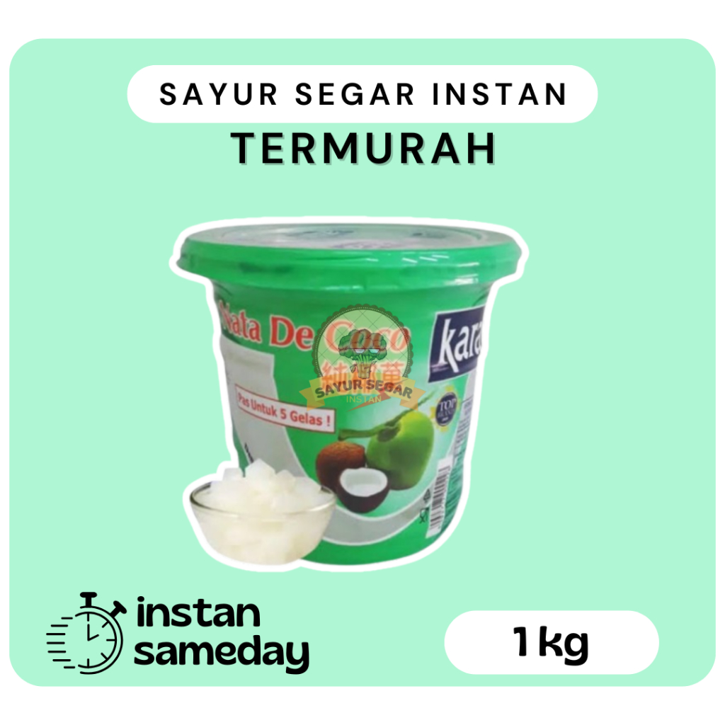 

Nata De Coco - Kara 1kg - Sayur Segar Instan