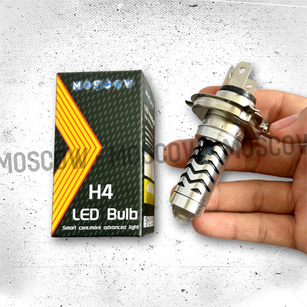 Awet Lampu Led H4 Laser Ac / Dc Putih Kuning 12-80V Motor Mobil Lampu Led Laser H4 Bholam Lampu