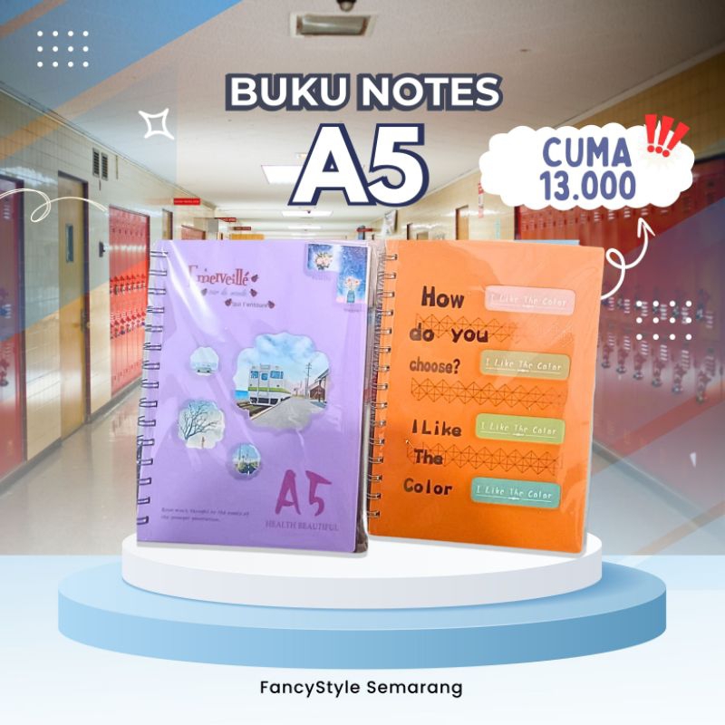 

NOTEBOOK SPIRAL A5 reminder book