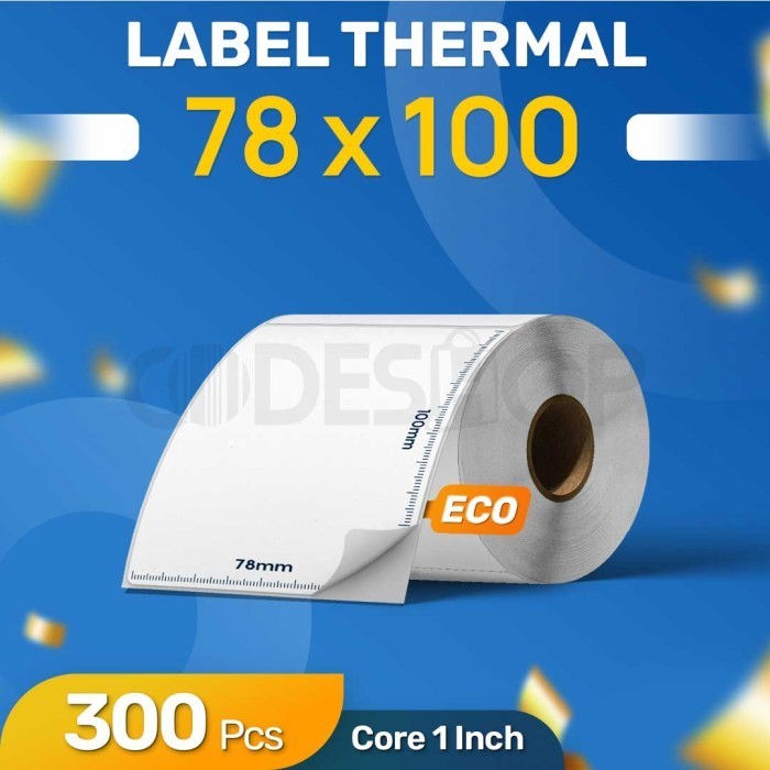 

ECO 78 x 100 mm Stiker Label Thermal Resi Label Harga