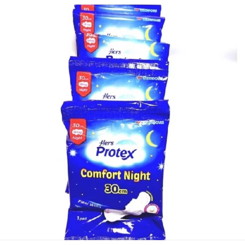 Hers protex comfort night 30 cm isi 10 sachet