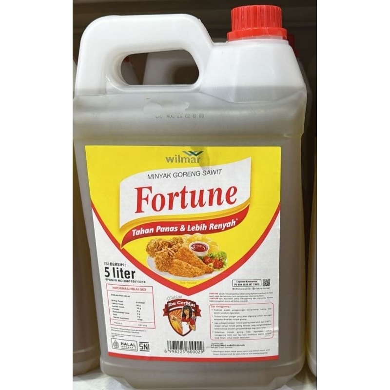 

Minyak goreng Fortune derigen 5liter 5L 5000ml rh