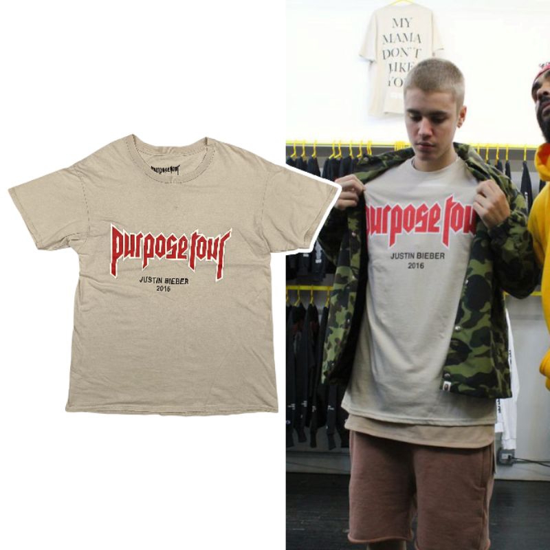 JUSTIN BIEBER official PURPOSE TOUR 2016 t-shirt