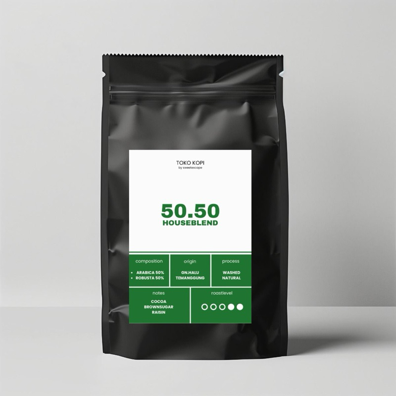 

Biji Kopi susu Houseblend 1kg 50/50 Wholebean Coffee Es Kopi Susu Grosir Blend
