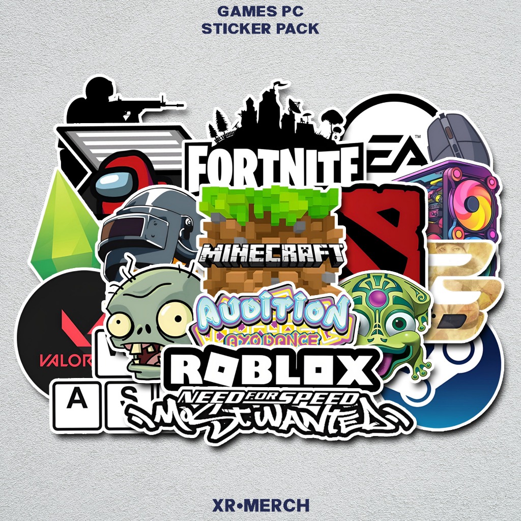 

Sticker Aesthetic Games Pc Isi 20pcs Waterproof Anti Air | Stiker Games Komputer Laptop Casing HP Helm Gitar Tumbler