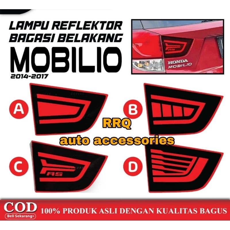 REFLEKTOR BAGASI BELAKANG MOBILIO LAMPU BELAKANG MOBILIO 2014 2015 2016 2017
