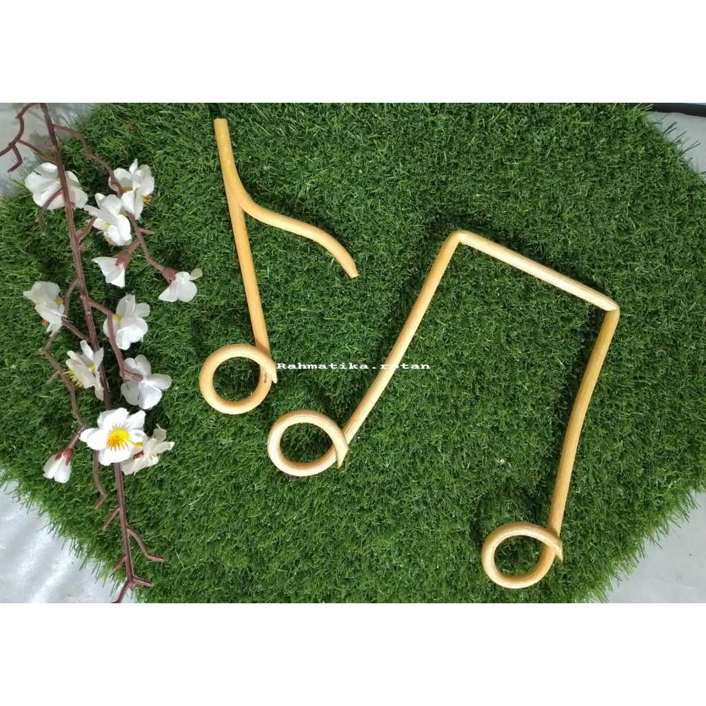 hiasan rotan model nada lagu/dekorasi dinding rotan tangga lagu