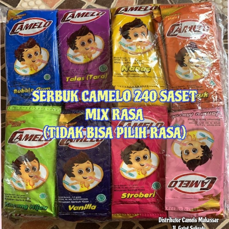 

(240 saset)SERBUK CAMELO CAMPUR