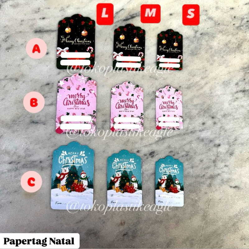 

(isi 5pcs) [CHRISTMAS EDITIONI] Papertag Natal