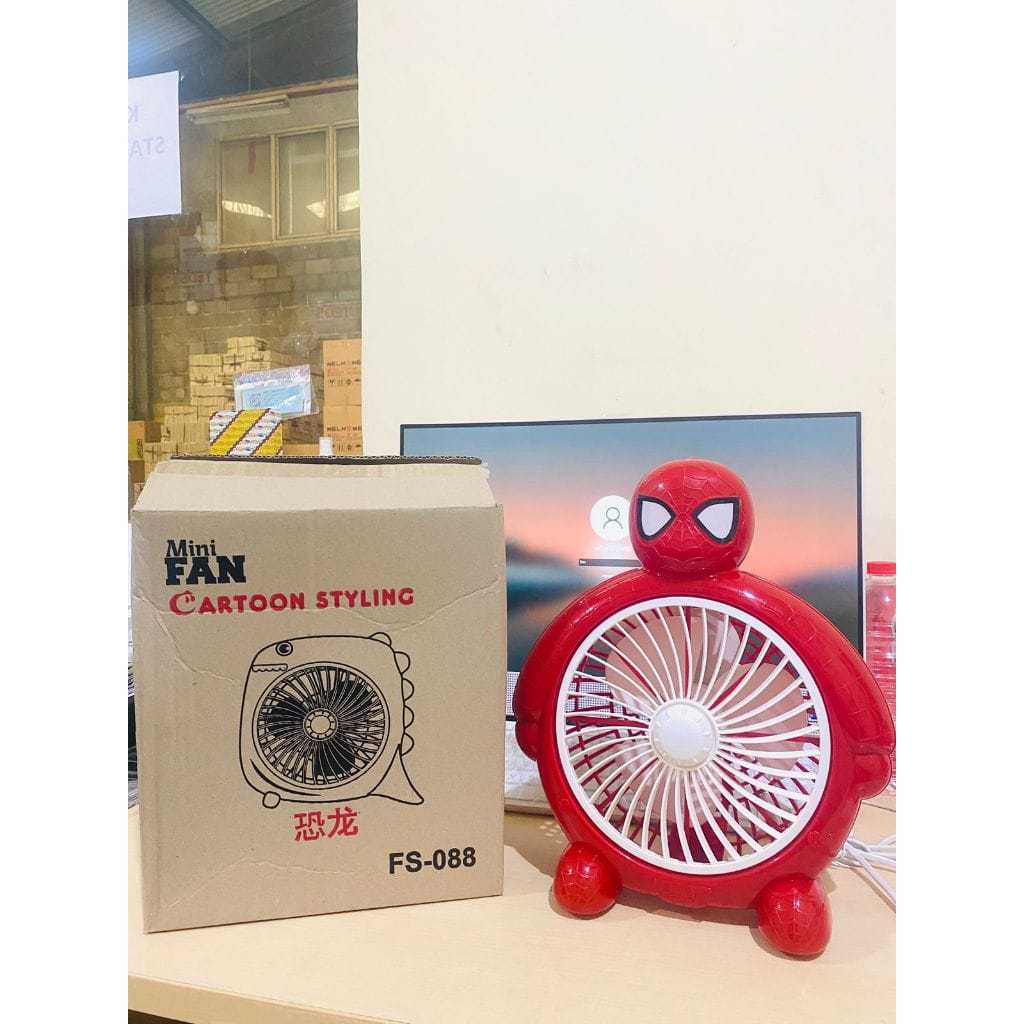 Kipas Angin Mini Karakter 10Inch - Kipas Angin Mini Meja Listrik