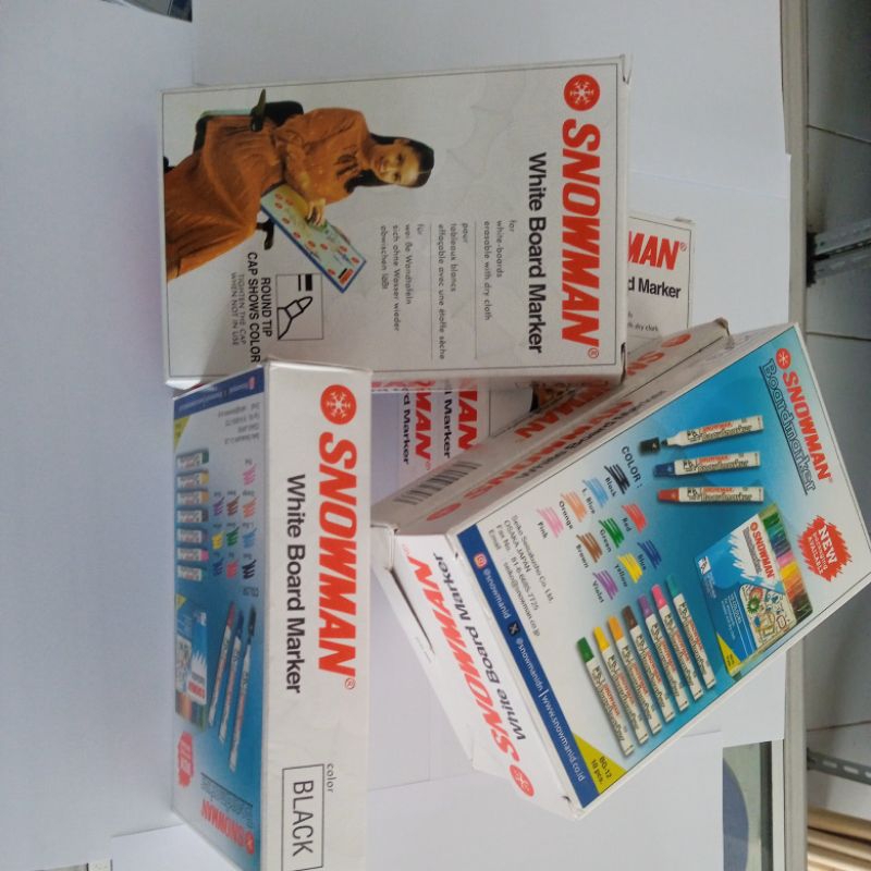 

Spidol SNOWMAN BG 12 Whiteboard Per Pak isi 12 pcs