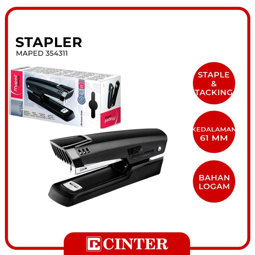 

MAPED - HEKTER / JEKREKAN / CETREKAN / STAPLER ESSENTIAL METAL HALF STRIP 24/26 354311
