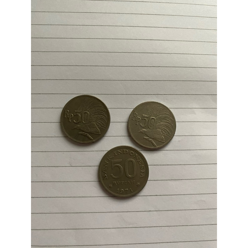 koin 50 rp tahun 1971 mahar