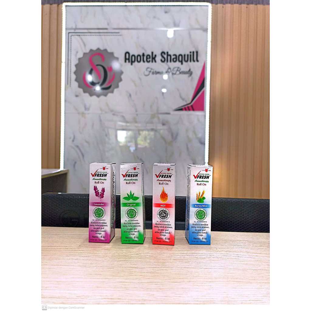 Vfresh hot / Vfresh Original / Vfresh Lavender / Vfresh Barley mint / buat masuk angin / perut kembu