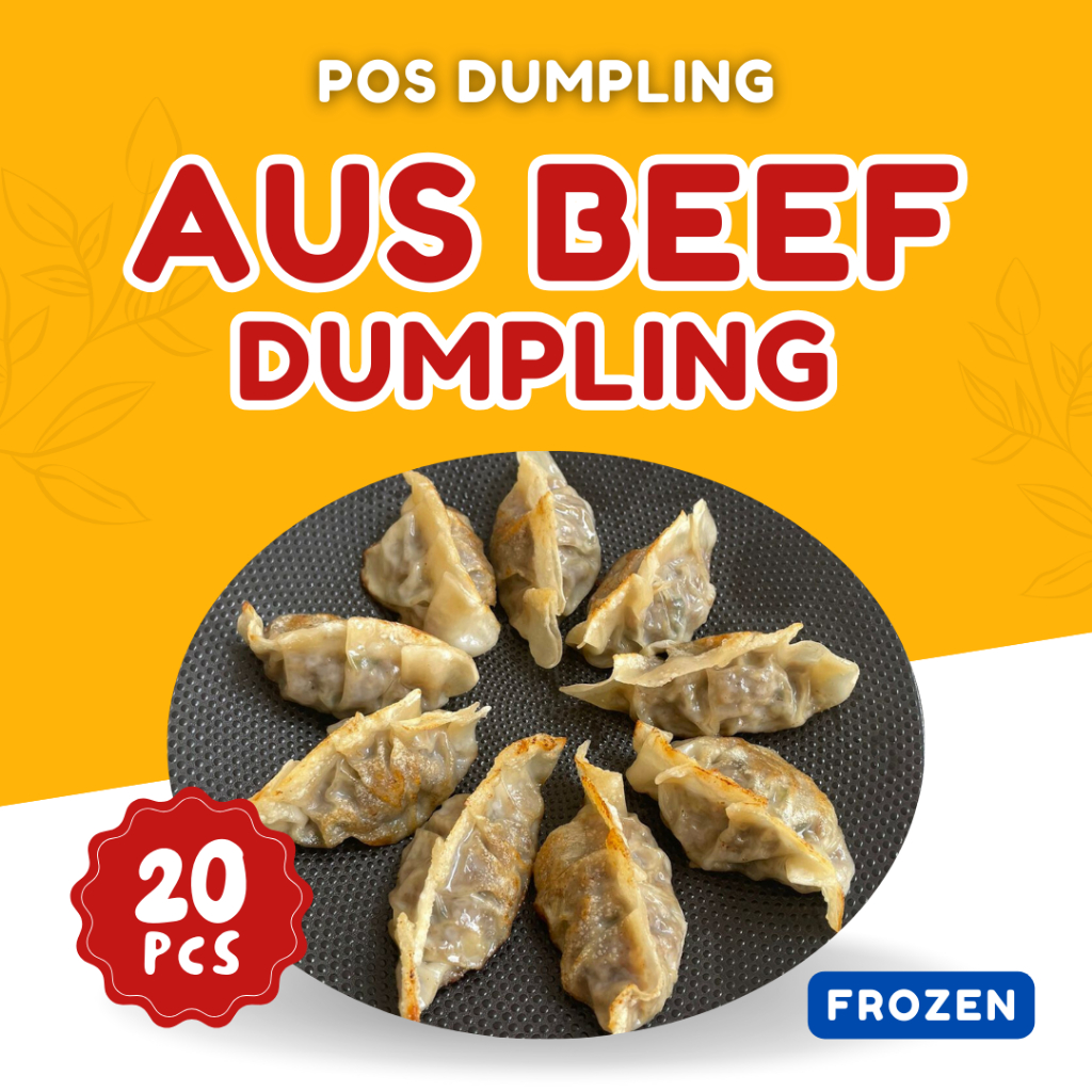 

DIMSUM PREMIUM AUS BEEF DUMPLING / GYOZA HALAL FROZEN (20 PCS)