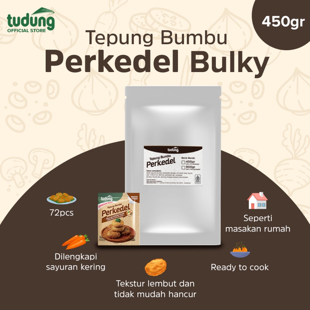 

Tudung Tepung Bumbu Perkedel Bulky 450gr