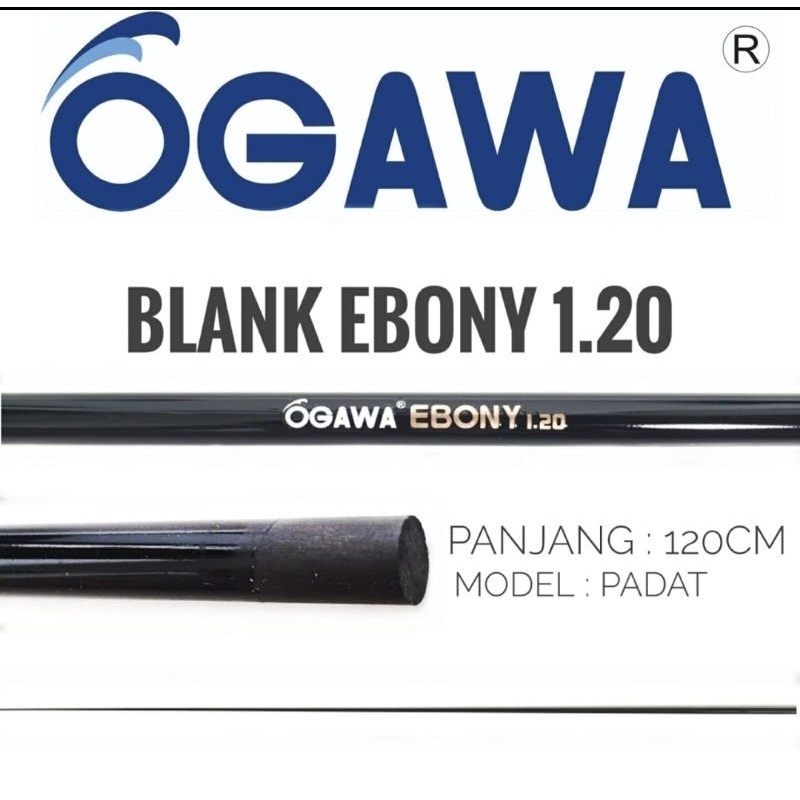 CARBON SOLID/PADAT OGAWA EBONY 120 CM