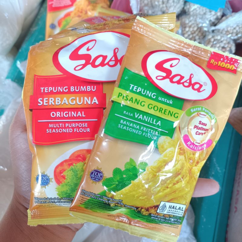 

[BUNDLE Beli 1 Gratis 1] Sasa Tepung Bumbu Serbaguna Fried Chicken Kentucky Ayam crispy Tempe Goreng 70 gram Bonus Sasa Tepung Pisang Goreng 30 gram