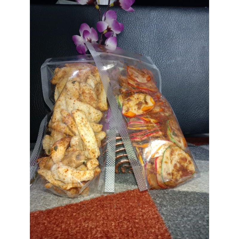 

Makaroni bantet Basreng kriuk Krupuk seblak