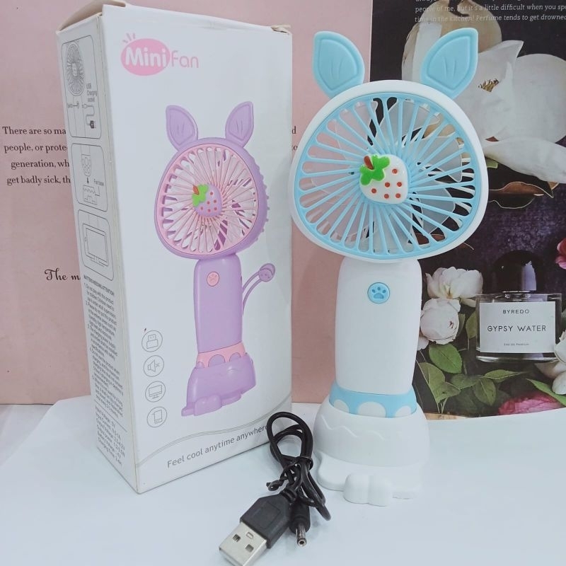 KIPAS ANGIN MINI PORTABLE KARAKTER BUAH