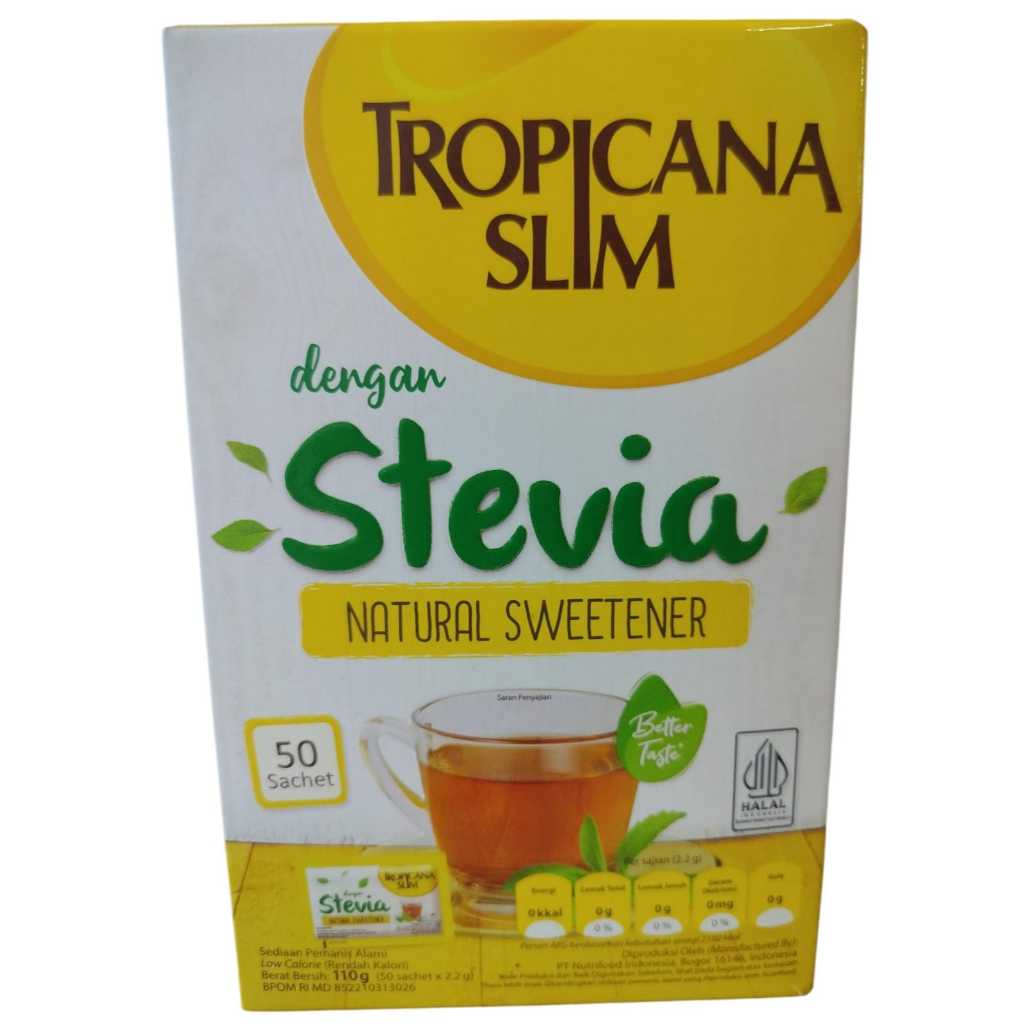 

Tropicana Slim Stevia isi 50 Sachet