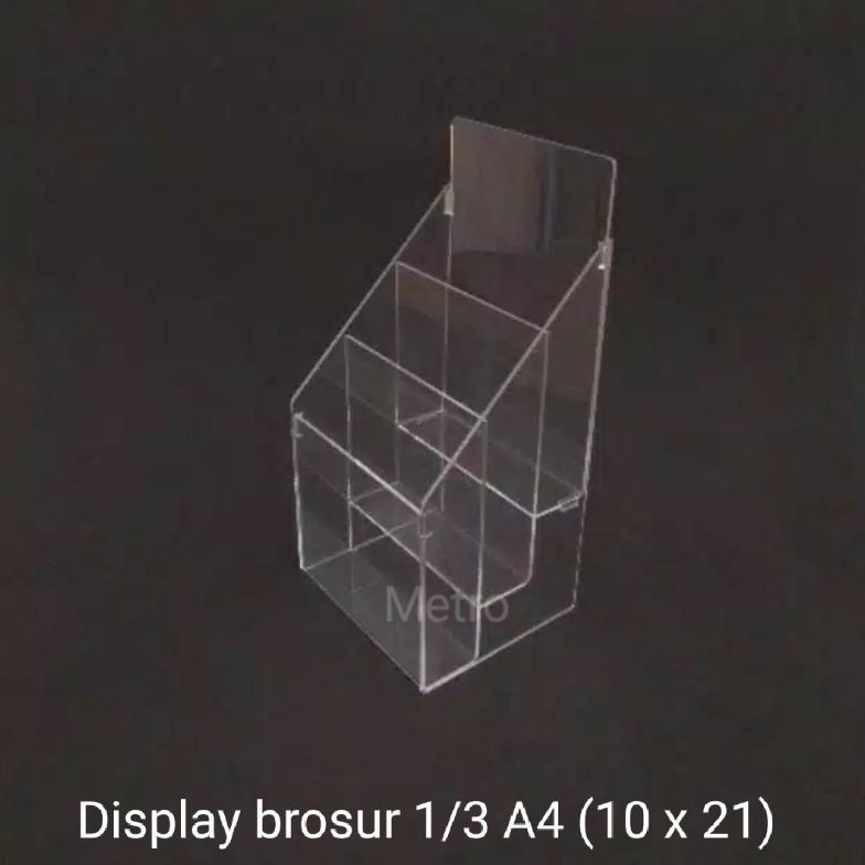 

KODE V17A Tempat brosur AkrilikDisplay brosur Acrylic