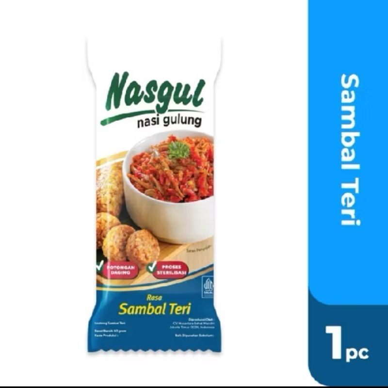 

NASGUL (NASI GULUNG ) SAMBAL TERI siap makan