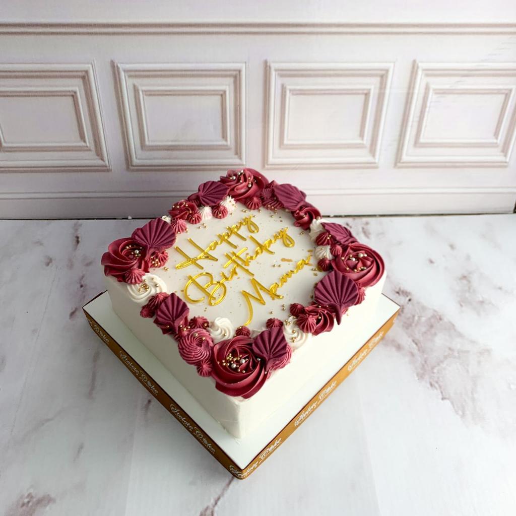 

Kue Ulang Tahun/Birthday Cake/Kue Ultah Tema Burgundy/Kue Ultah Jakarta