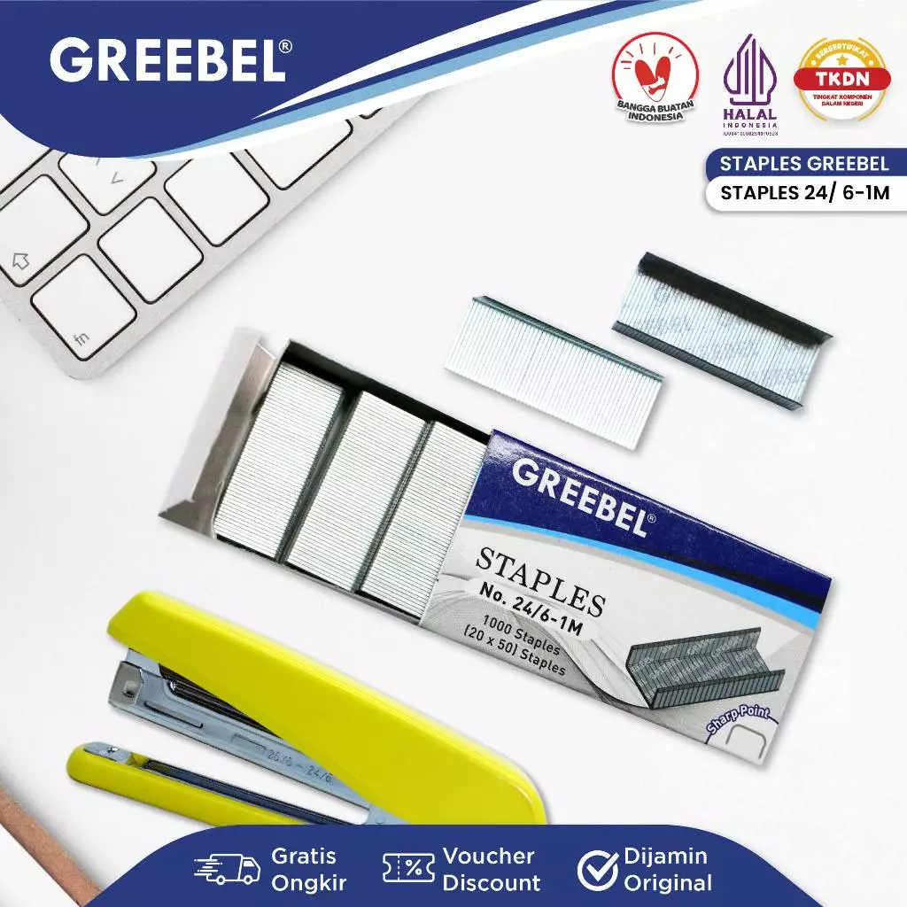 

TBMO GREEBEL REFILL STAPLES 24/6 GB SCS (240)