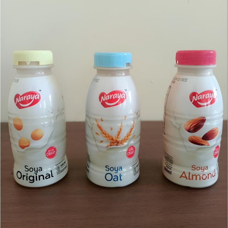 

Minuman Susu Soya Original Almond Oat Gandum Naraya 300ml