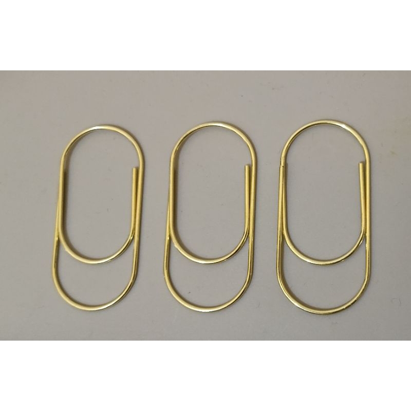 

paper clip jumbo gold