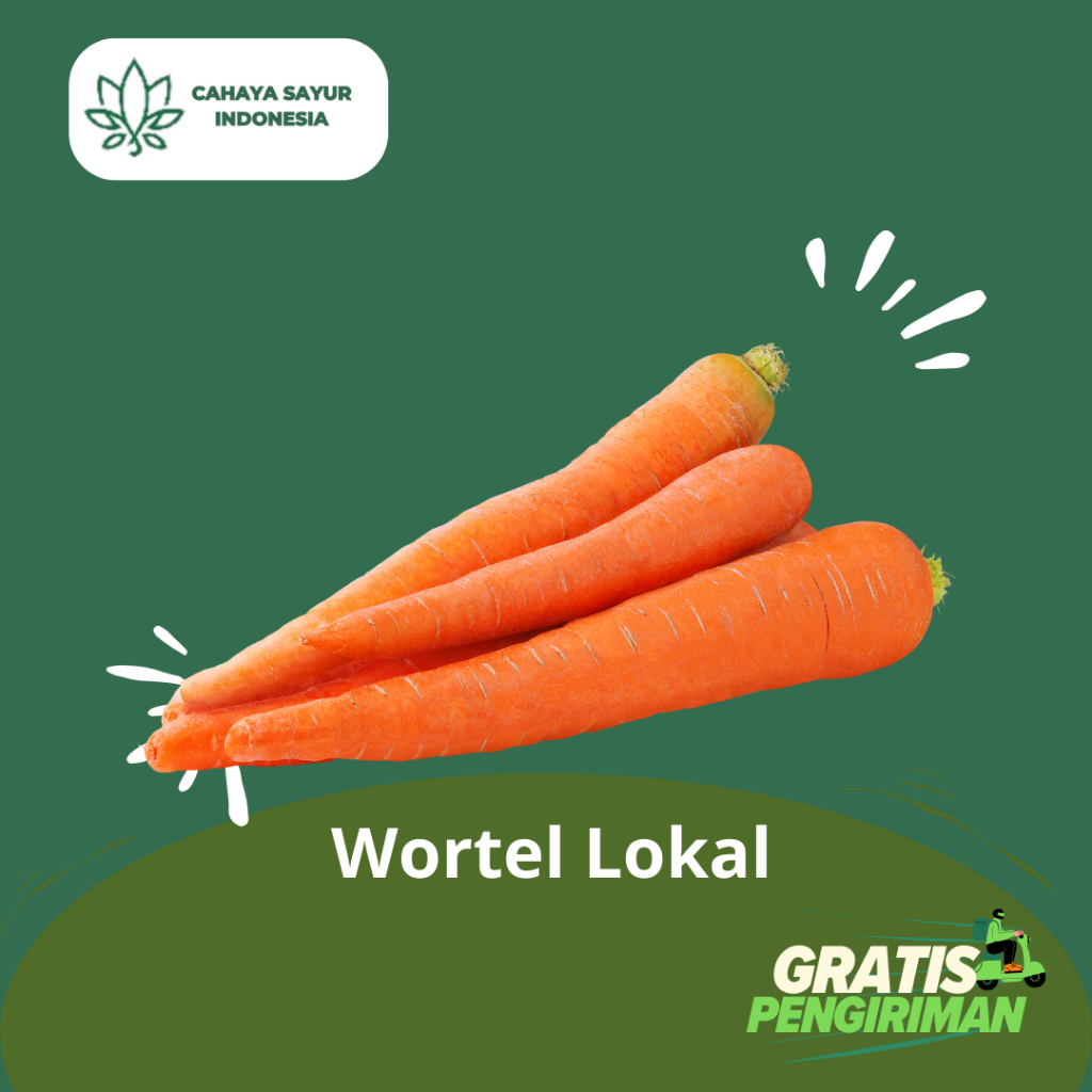 

Wortel Lokal / Wortel Fresh 1KG