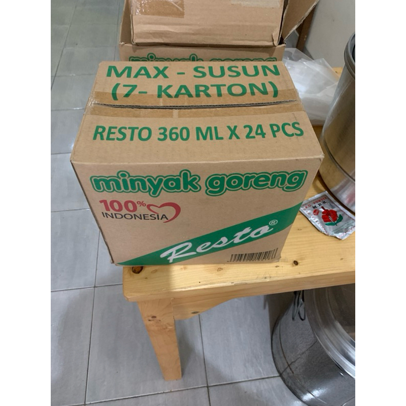 minyak Goreng MURAHH Resto bantal 360ml 1 dus (isi 24)