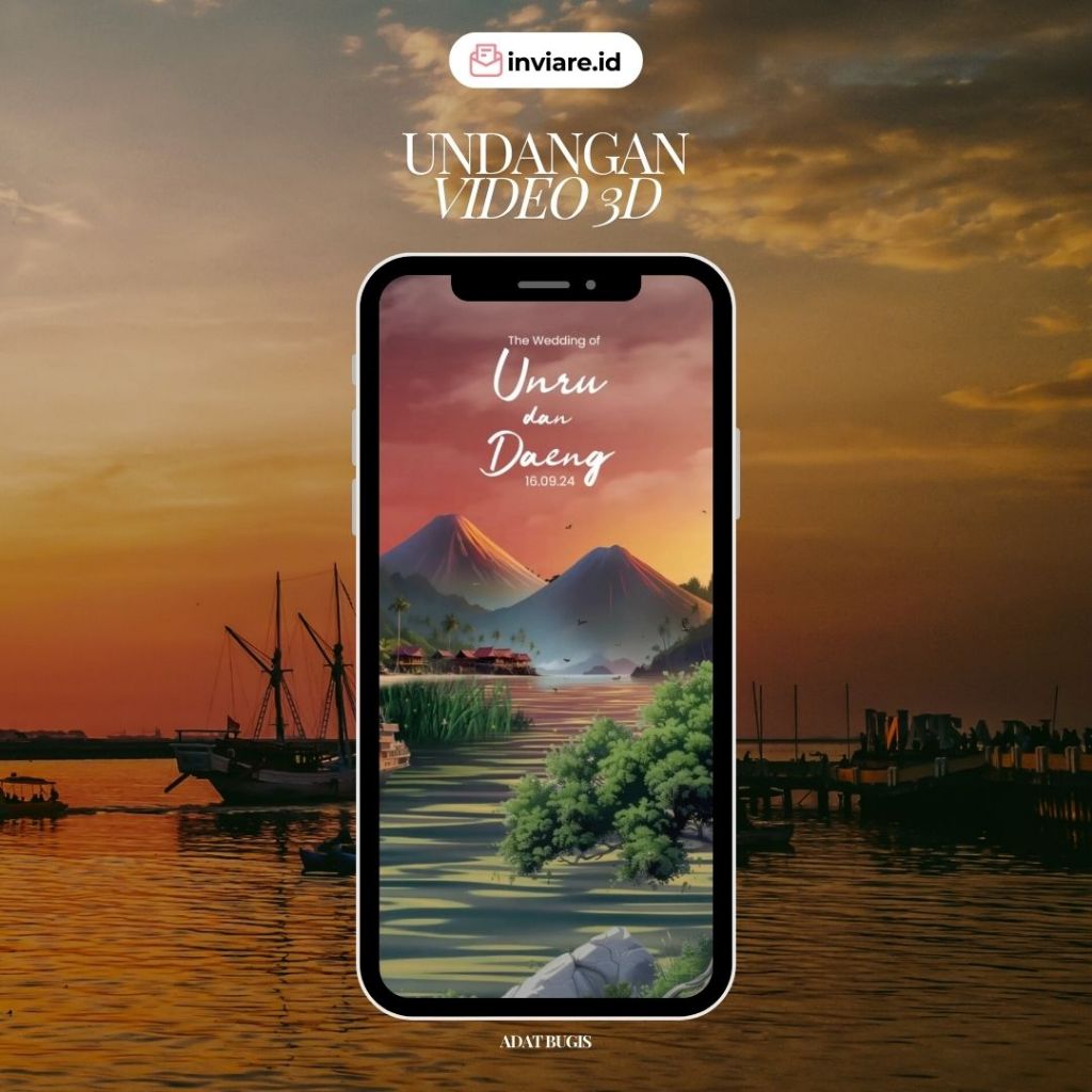 UNDANGAN PERNIKAHAN VIDEO 3D - ADAT BUGIS
