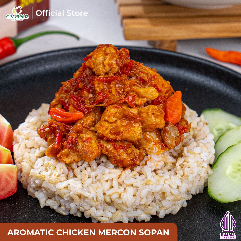 

Promo 7.7 Gracious Aromatic Chicken Mercon Sopan - Protein 56gr (Makanan Instant Sehat Siap Saji)
