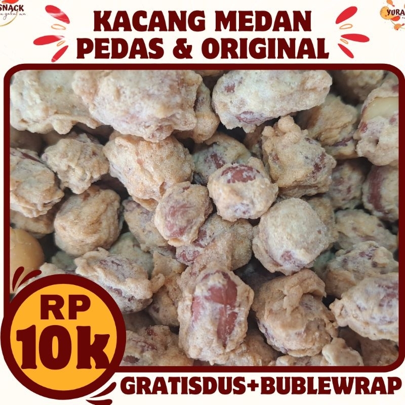 

Kacang Telur Medan Kacang Bandung Kacang Disko Renyah Manis Dan Pedas Snack Kiloan Kemasan 250gr 500gr