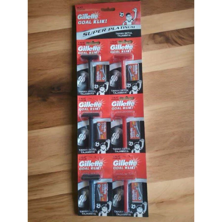 

Gillette goal click alat cukur + silet refill super tajam (6pcs)