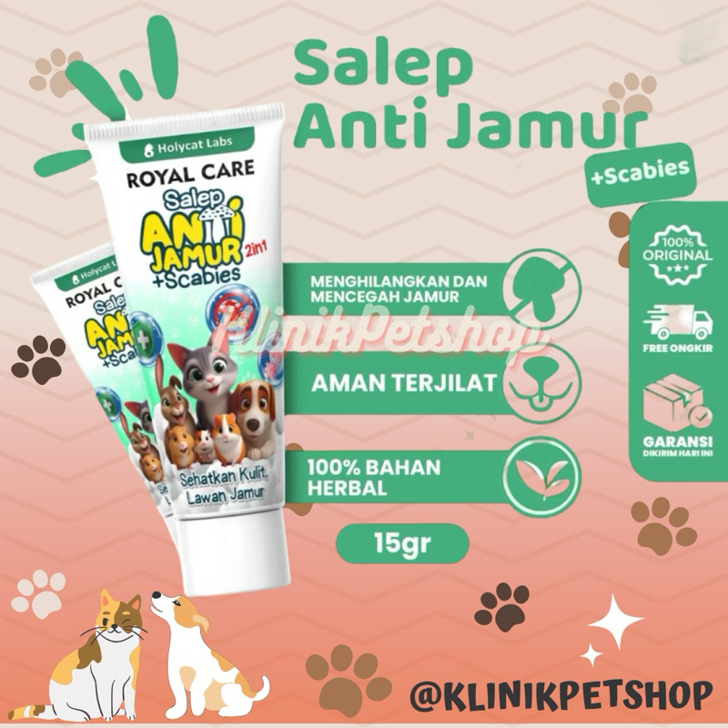 Holycatlabs Salep Obat Jamur Kucing Anjing Scabies Ringworm Gatal Gudik Koreng Ampuh